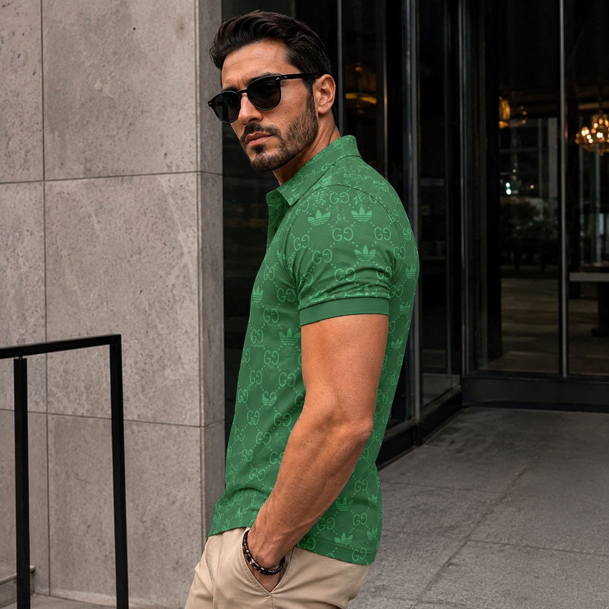 Men's Summer Fashion Printed Polo Shirts 3D1026070315