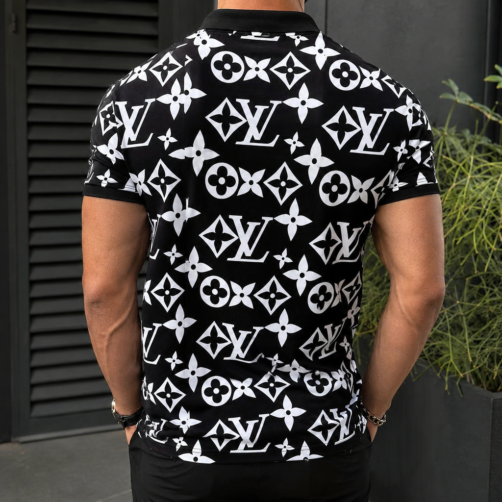 Men's Summer Fashion Printed Polo Shirts 3D1026070311