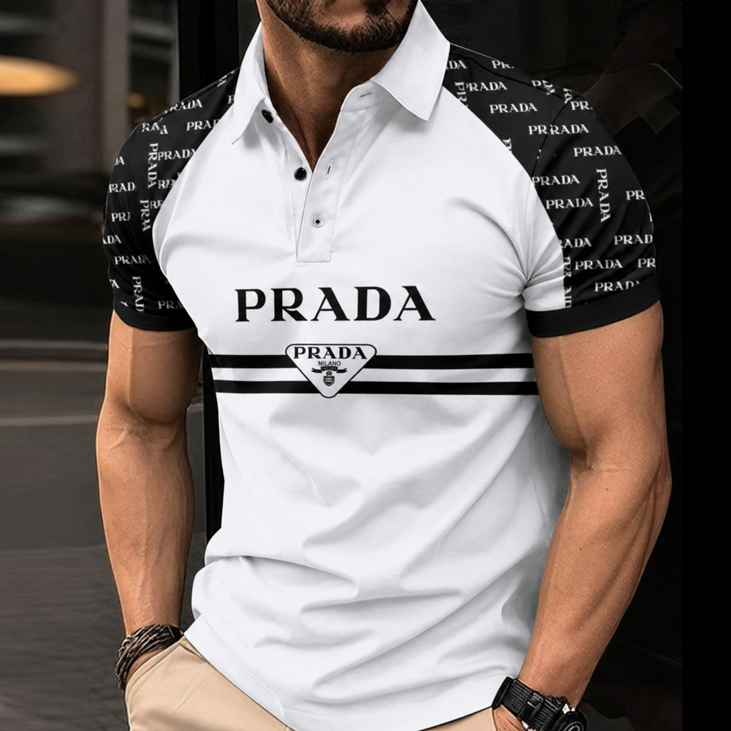 Men's Summer Fashion Printed Polo Shirts 3D1026070618
