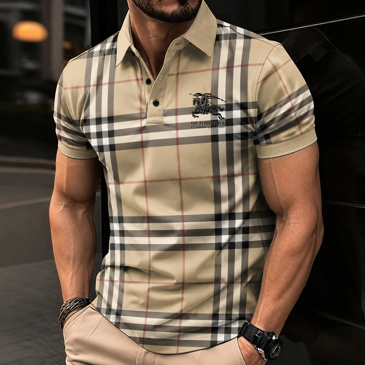 Men's Summer Fashion Printed Polo Shirts 3D1026070617