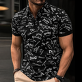 Men's Summer Fashion Printed Polo Shirts 3D1026070613