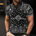 Men's Summer Fashion Printed Polo Shirts 3D1026070614