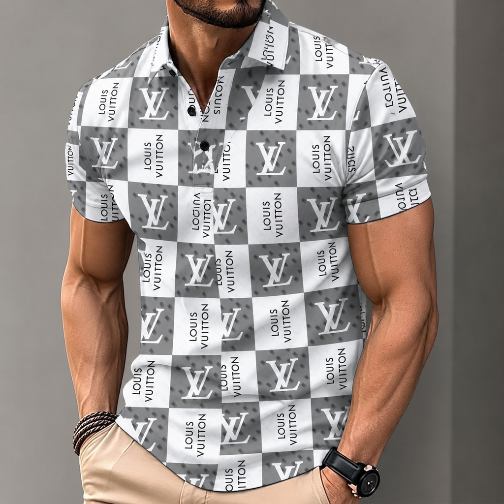 Men's Summer Fashion Printed Polo Shirts 3D1026070619