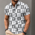Men's Summer Fashion Printed Polo Shirts 3D1026070619