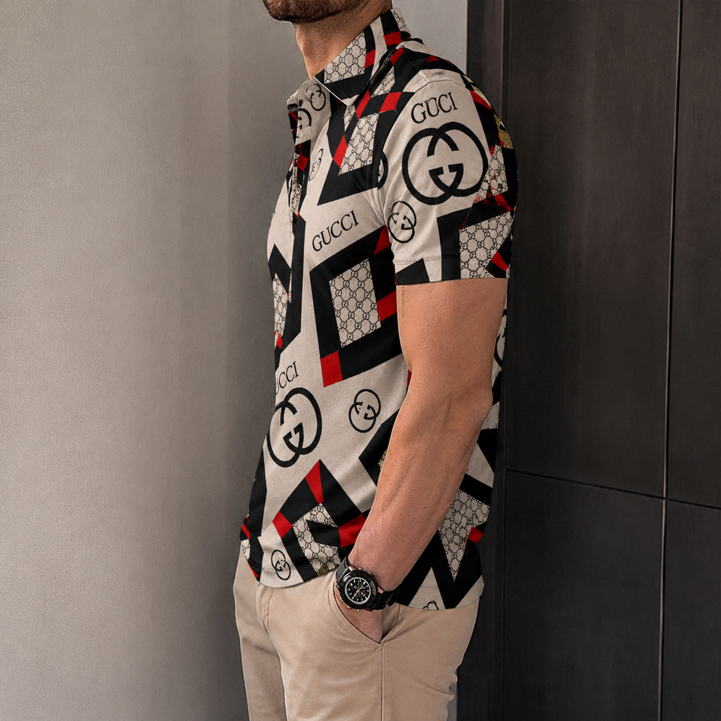 Men's Summer Fashion Printed Polo Shirts 3D1026070616