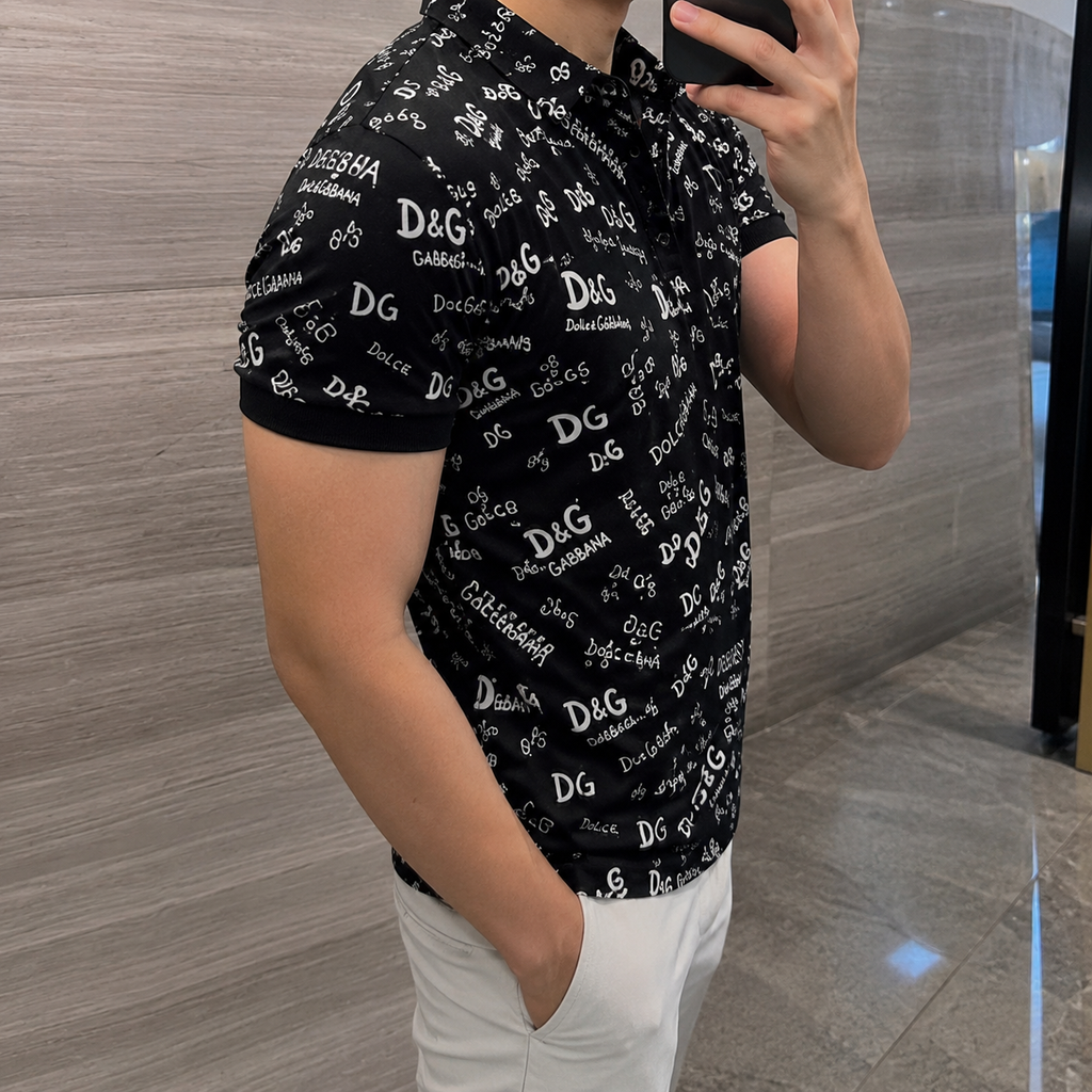 Men's Summer Fashion Printed Polo Shirts 3D1026070613