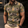 Men's Summer Fashion Printed Polo Shirts 3D1026070608