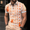 Men's Summer Fashion Printed Polo Shirts 3D1026070610