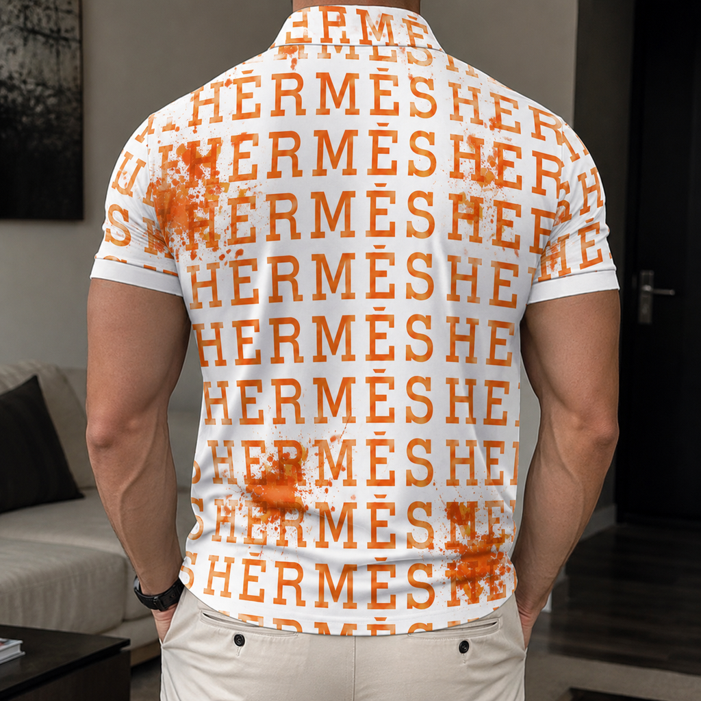 Men's Summer Fashion Printed Polo Shirts 3D1026070610