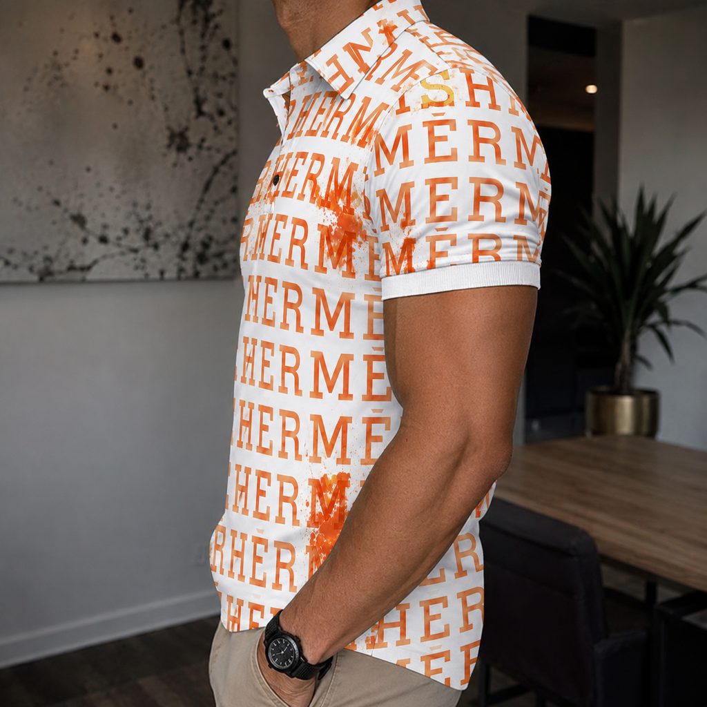 Men's Summer Fashion Printed Polo Shirts 3D1026070610