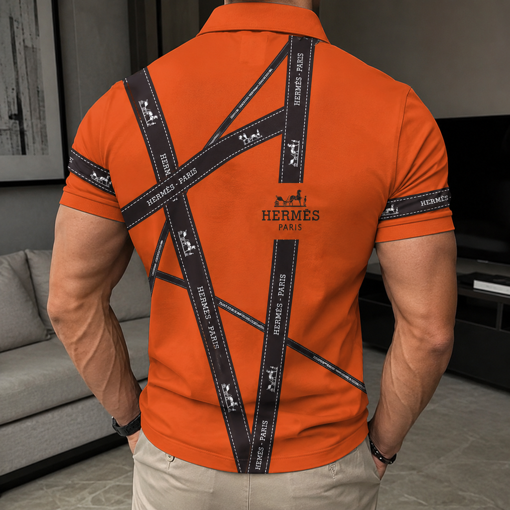 Men's Summer Fashion Printed Polo Shirts 3D1026070609