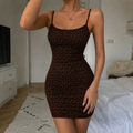 Women's Sexy Bodycon Dresses Spaghetti Strap 3D1026070731