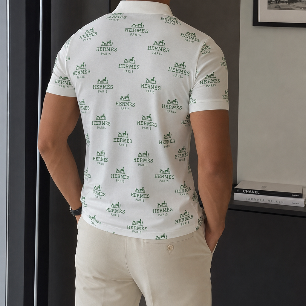 Men's Summer Fashion Printed Polo Shirts 3D1026070712