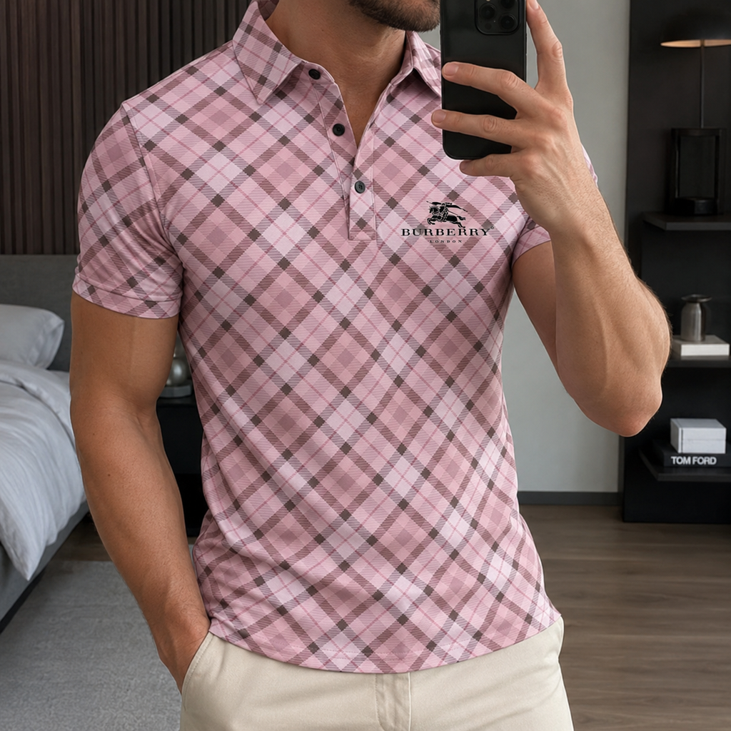 Men's Summer Fashion Printed Polo Shirts 3D1026070715