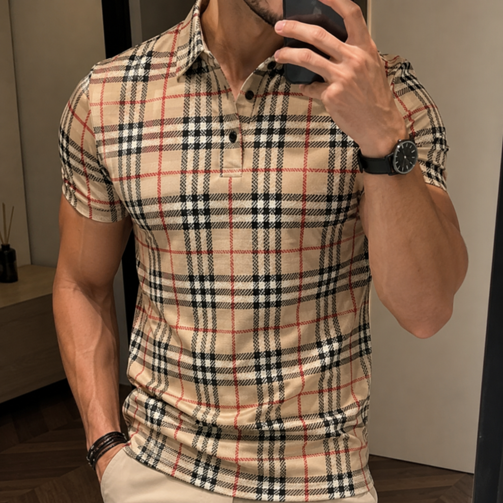 Men's Summer Fashion Printed Polo Shirts 3D1026070714
