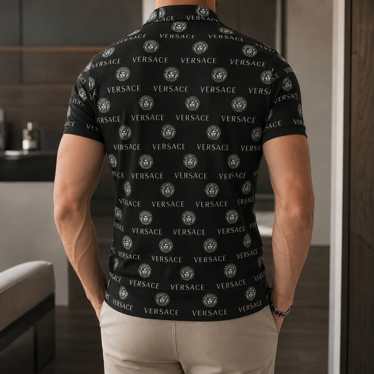 Men's Summer Fashion Printed Polo Shirts 3D1026070717