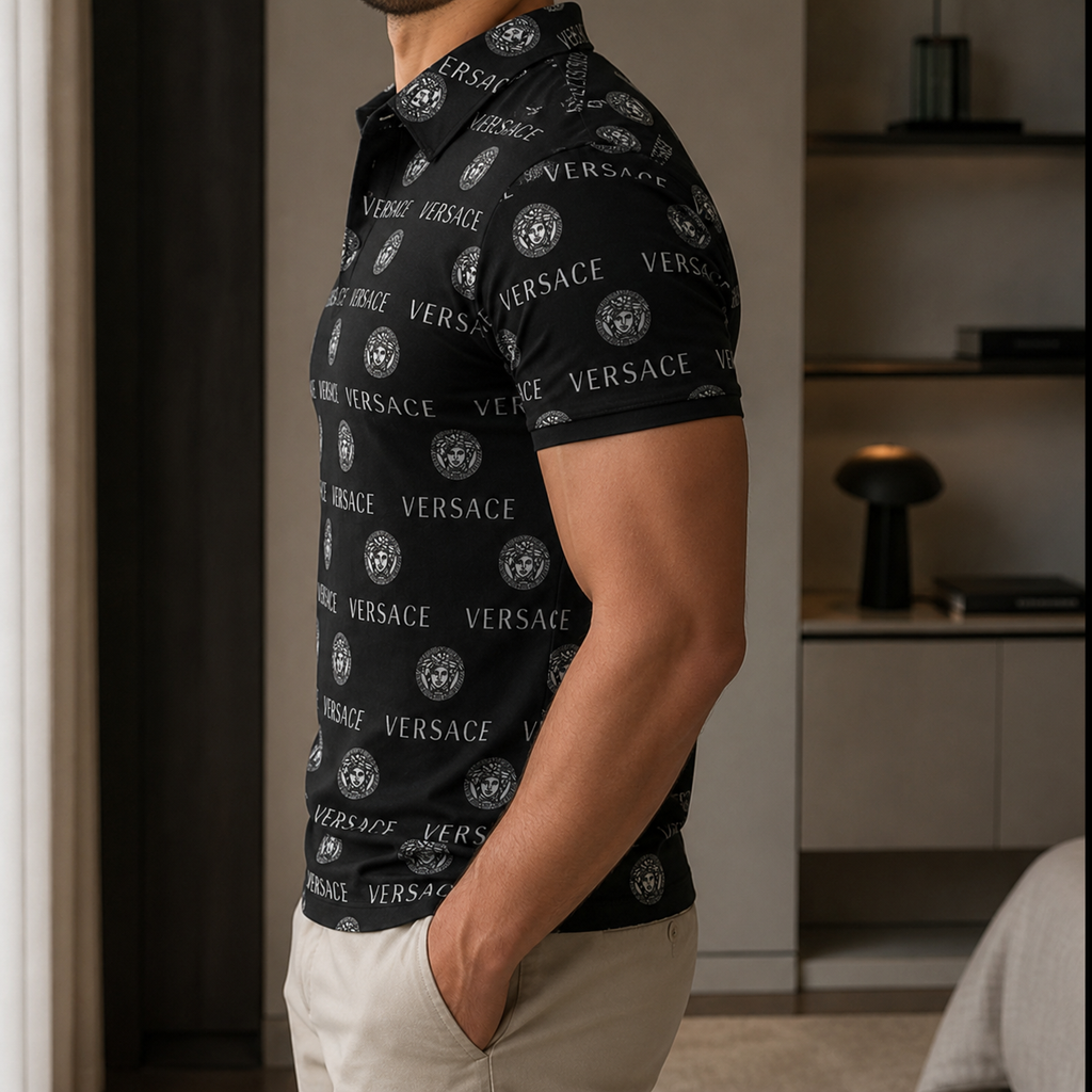 Men's Summer Fashion Printed Polo Shirts 3D1026070717