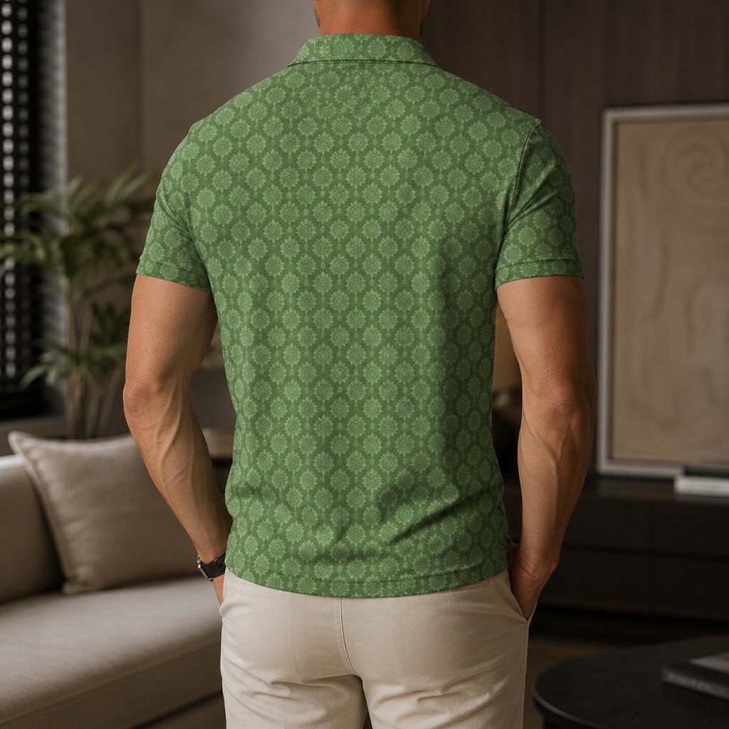 Men's Summer Fashion Printed Polo Shirts 3D1026070713