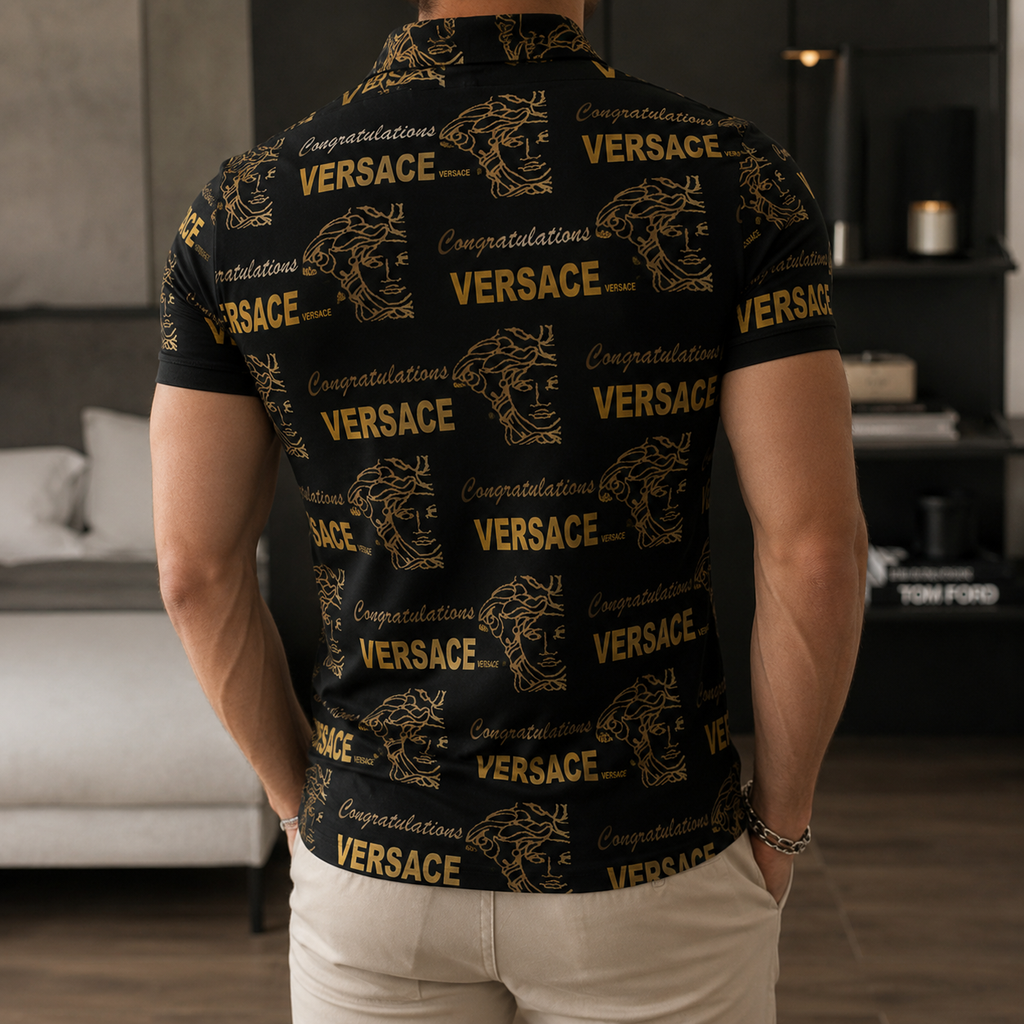 Men's Summer Fashion Printed Polo Shirts 3D1026070716