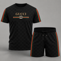 Men's Fashion Printed Short Sleeve Suit 3D1026070826