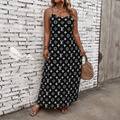 Classic Print V-Neck Pocket Cami Dress 3D1026070902