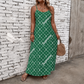 Classic Print V-Neck Pocket Cami Dress 3D1026070904