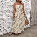 Classic Print V-Neck Pocket Cami Dress 3D1026070911