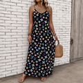 Classic Print V-Neck Pocket Cami Dress 3D1026070919