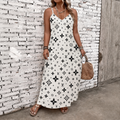 Classic Print V-Neck Pocket Cami Dress 3D1026070928