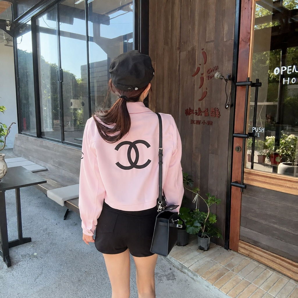 CC Fashion Short Leather Jacket 02