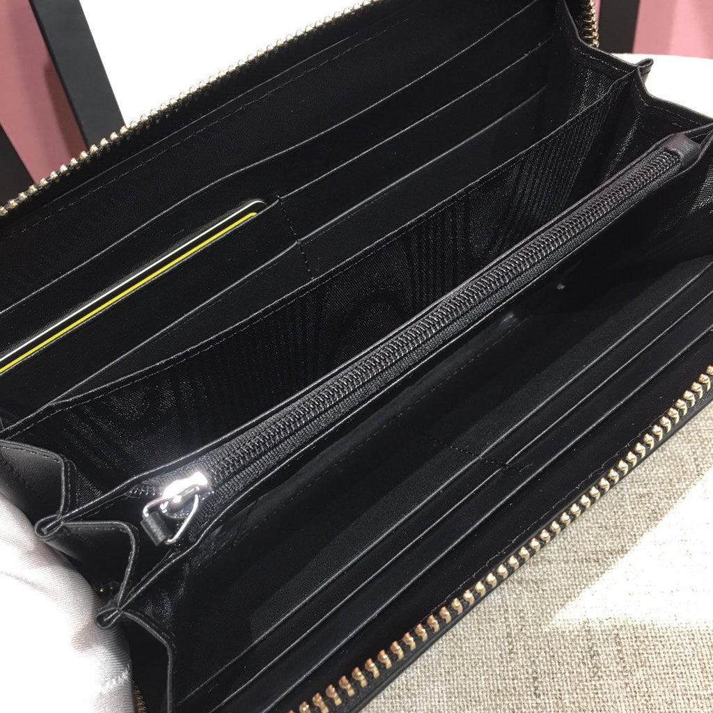 Men's New Wallet Men's Leather Long Wallet Zipper Bag S10