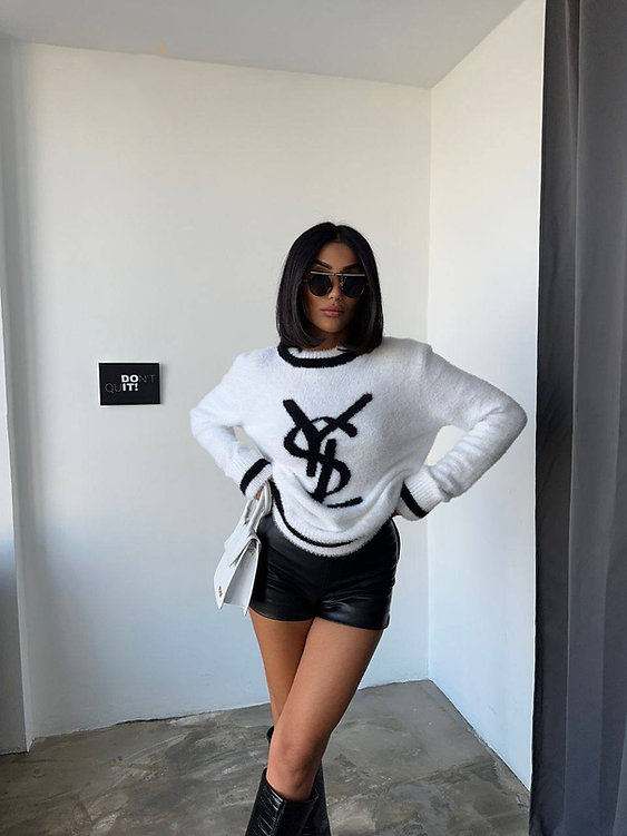 fashion print sweater 0725042106