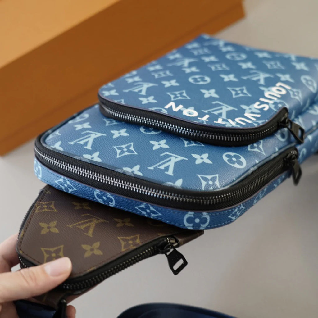 New Men's Fashion and Versatile Printed Chest Bag 1024040225