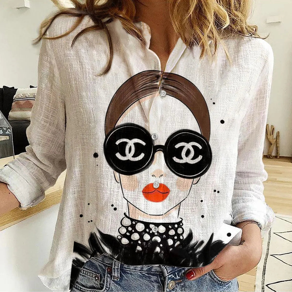 Limited edition fashion and versatile women's shirt 1025051512