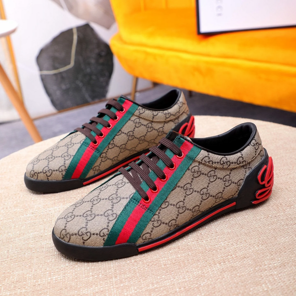 classic printed low-top rubber-soled sports shoes 0725061703