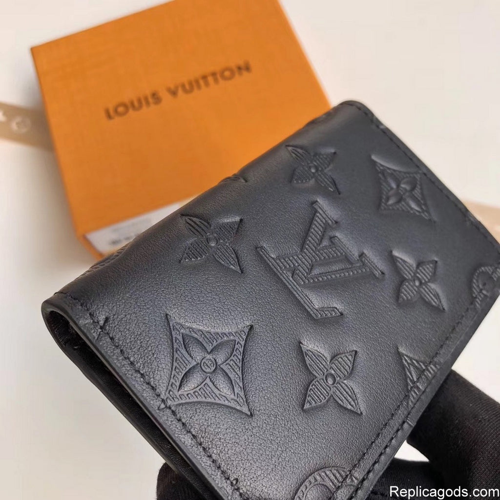 Black Floral Pattern Wallet Bag