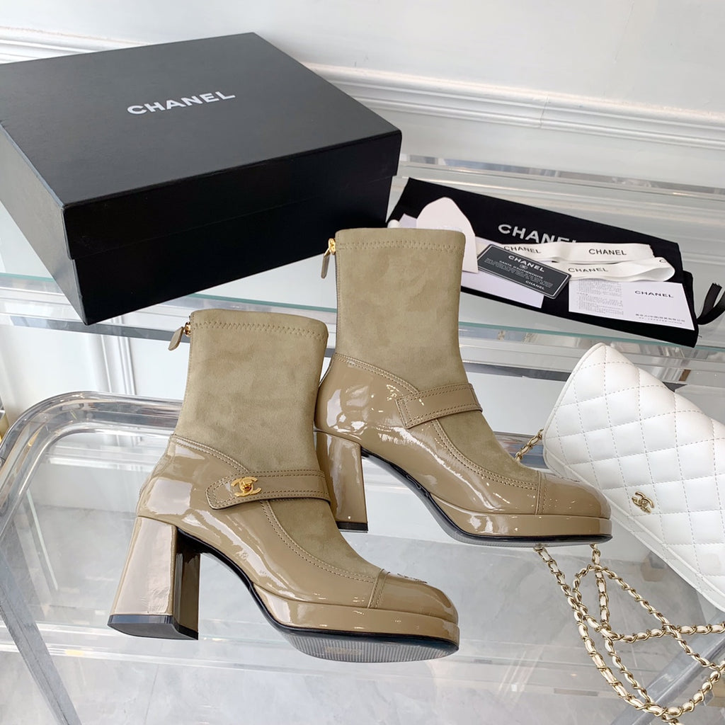 Fashionable Leather and Suede Boots 0724102318