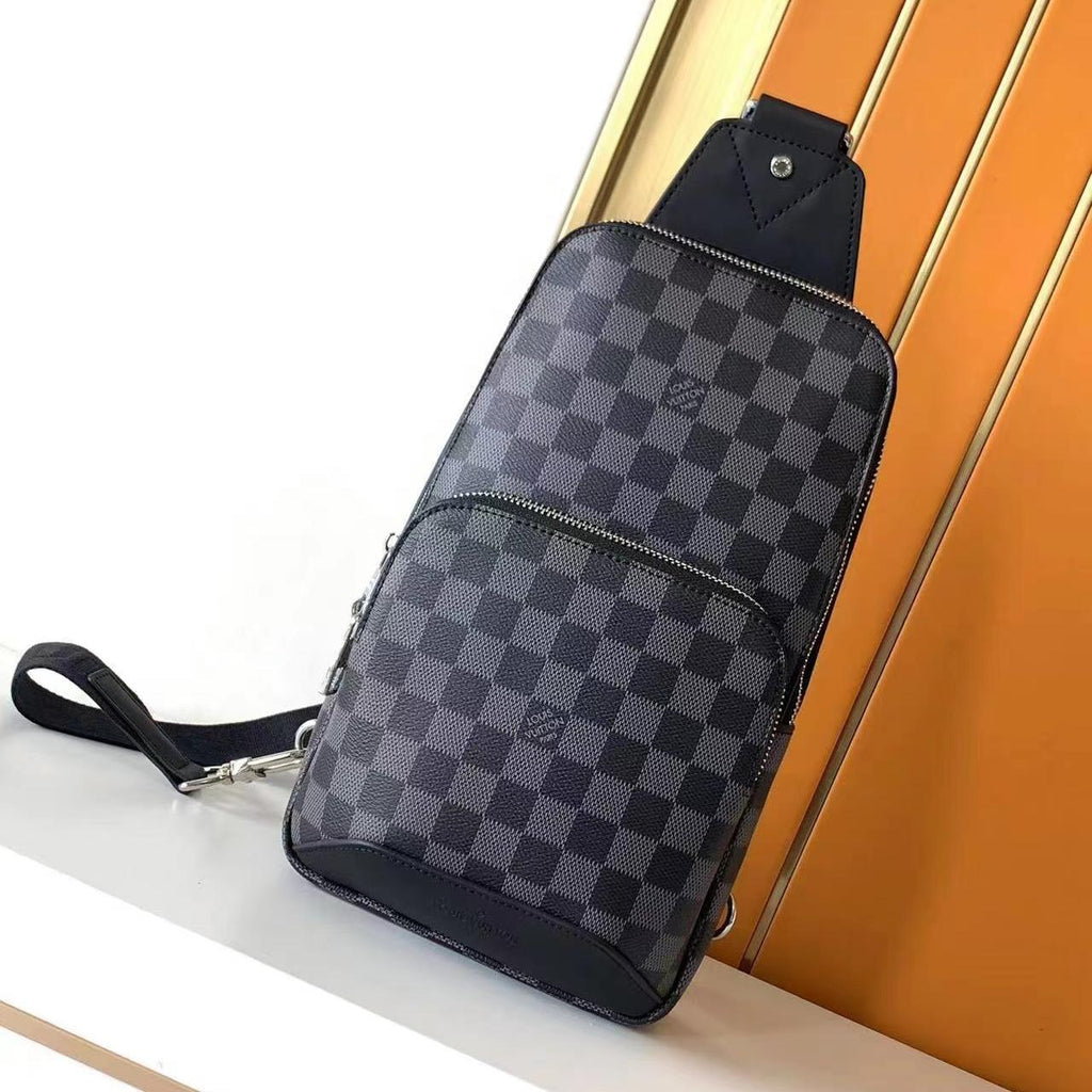 L fashion checkered chest bag 0725052704