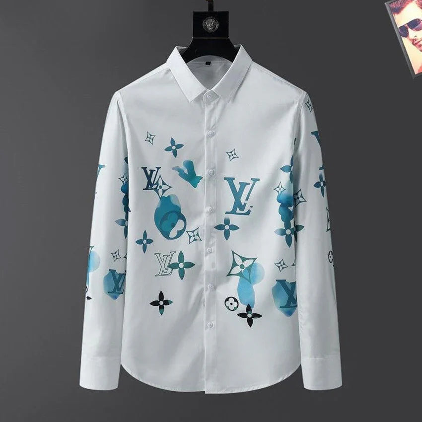 High quality fashion versatile printed long sleeve shirt 3D1024051612