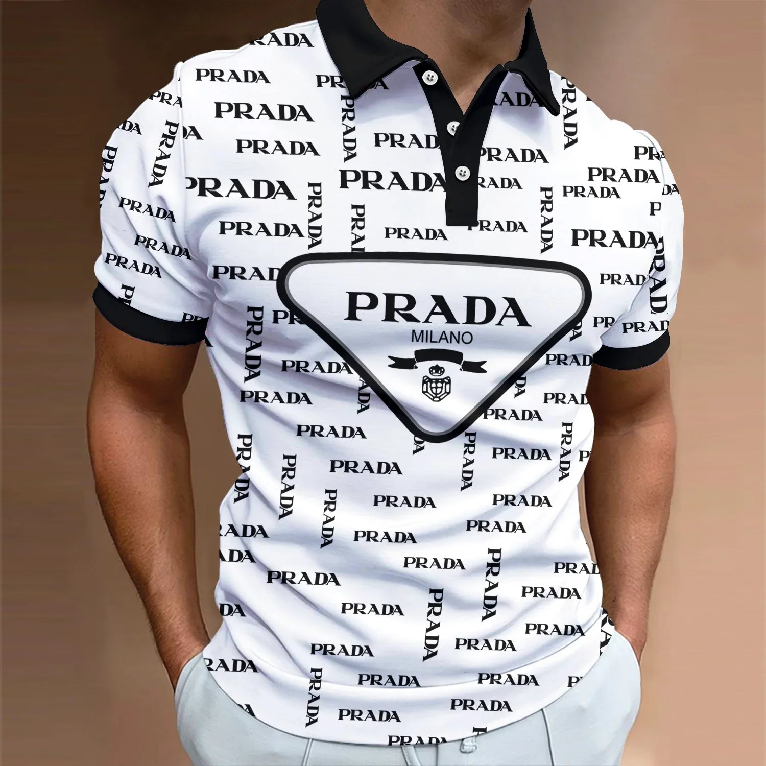 Men's Summer Fashion Printed Polo Shirts 3D1024041813