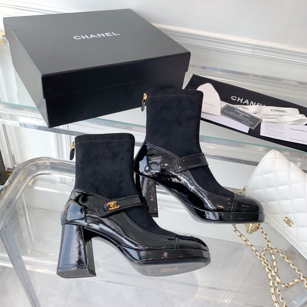 Fashionable Leather and Suede Boots 0724102318