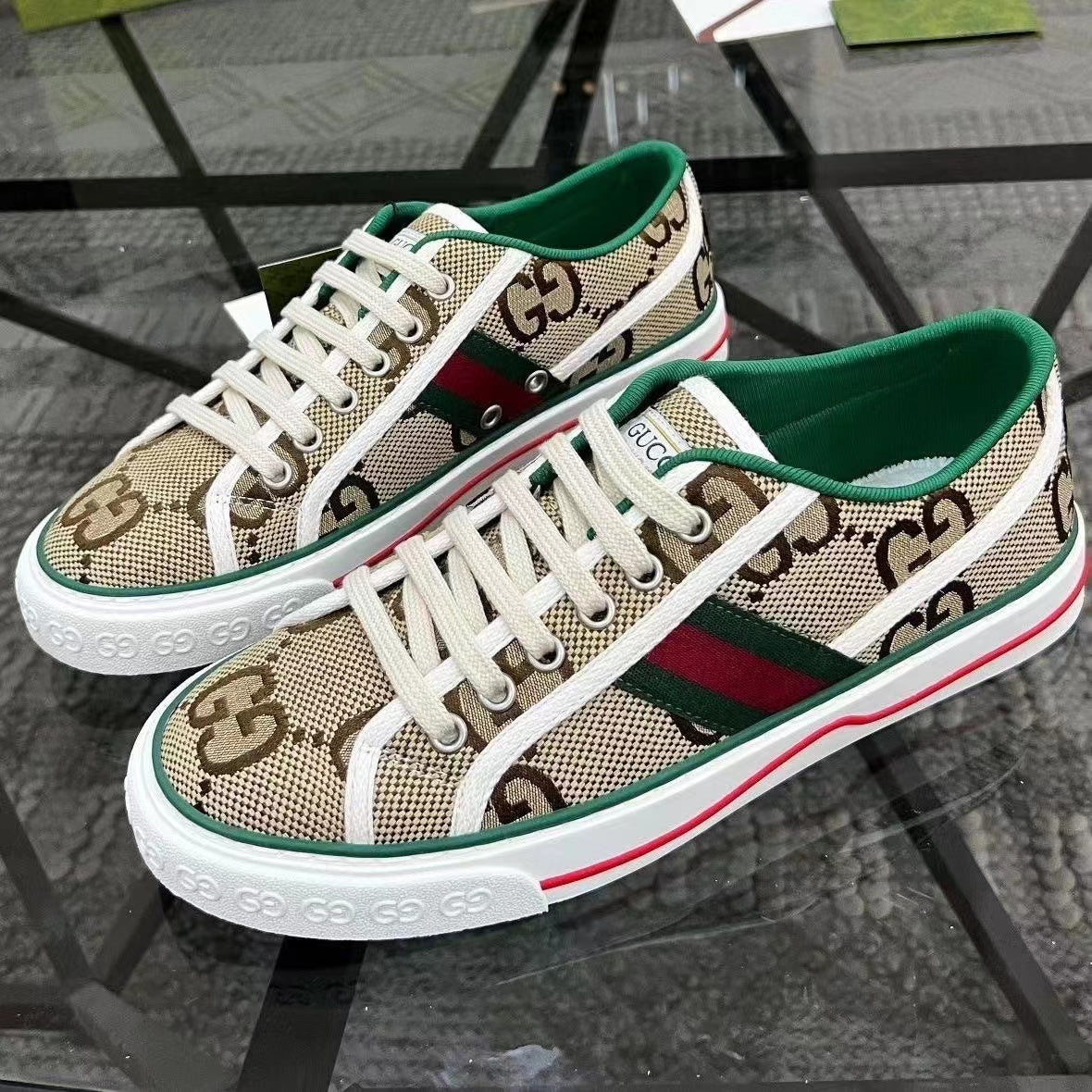 Couple Canvas Print Retro Casual Sneakers