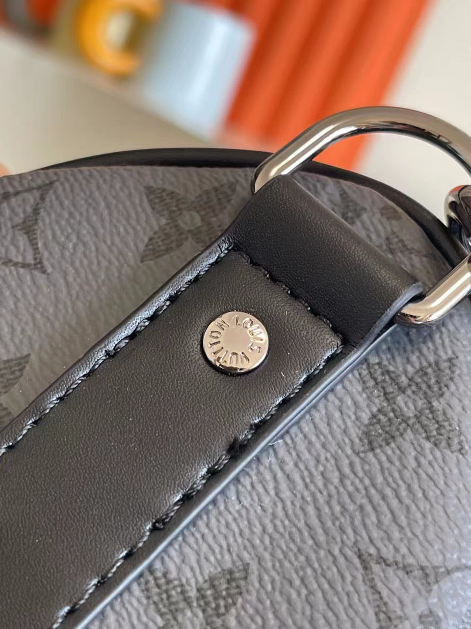 L classic embossed black hand-held cross-body bag 0725012104