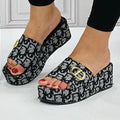 Classic vintage thick sole sandals 1024061826