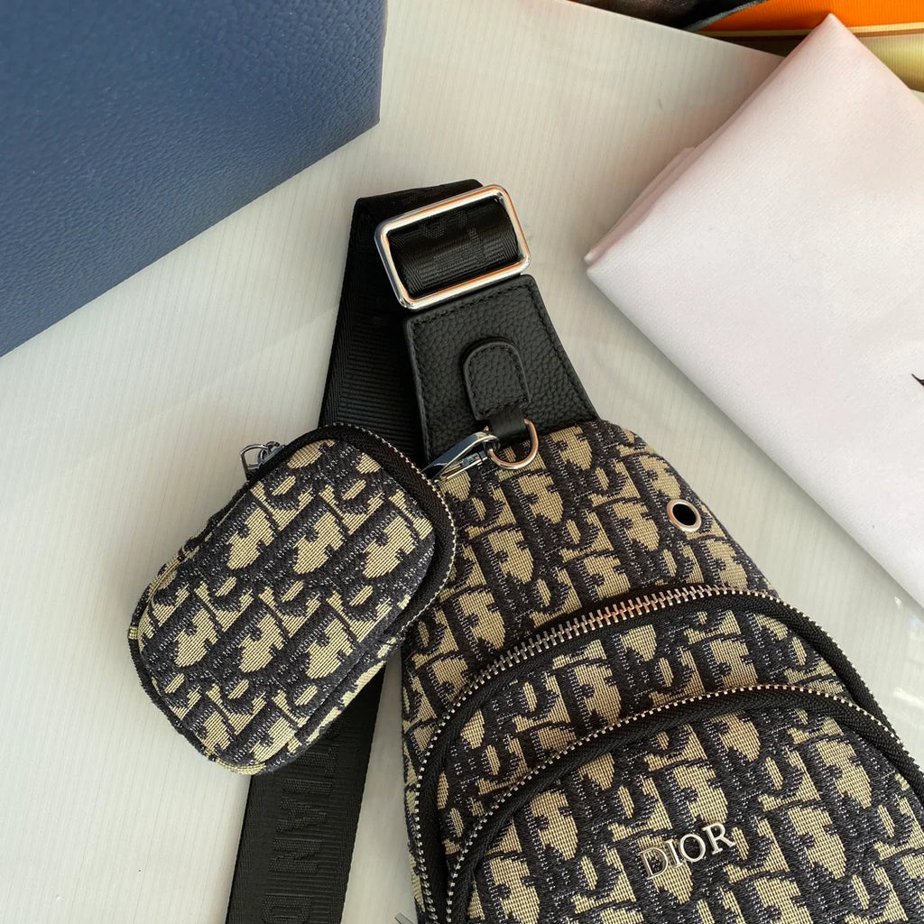 Fashion casual and handsome men's chest bag 1024070105