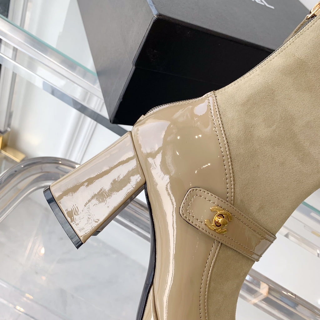 Fashionable Leather and Suede Boots 0724102318