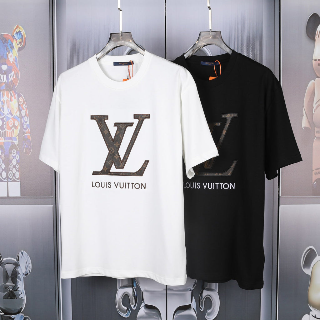 V heavy double yarn 280g printed short sleeves 0724031306