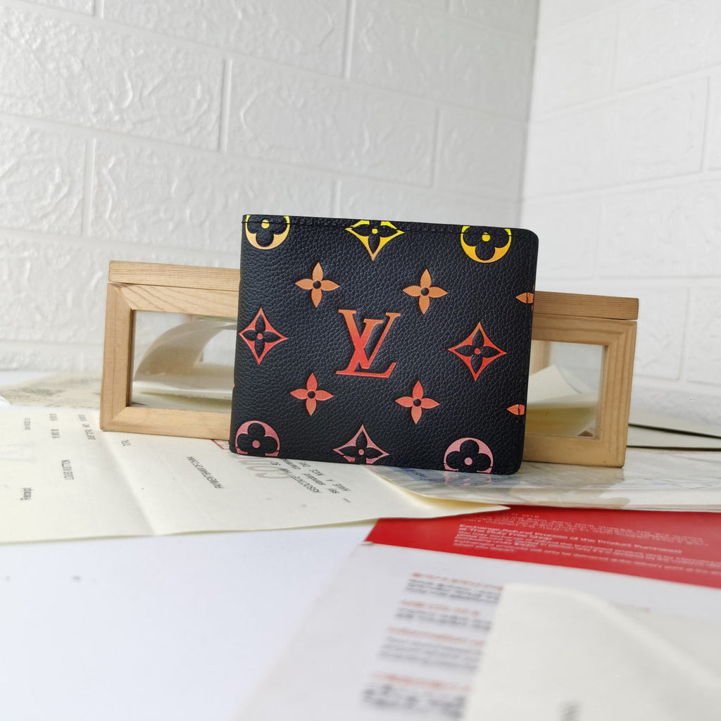 Silk screen multicolored small wallet M XC16051003