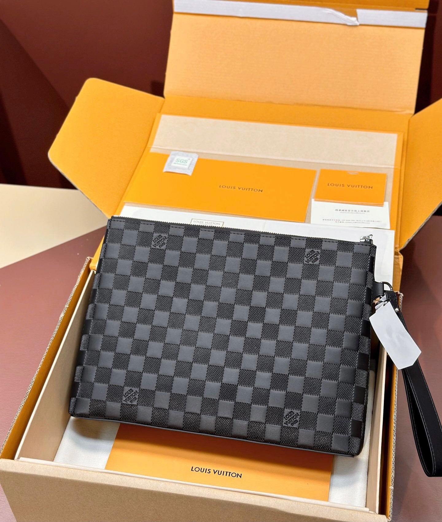L fashion checkered leather handbag 0725052728