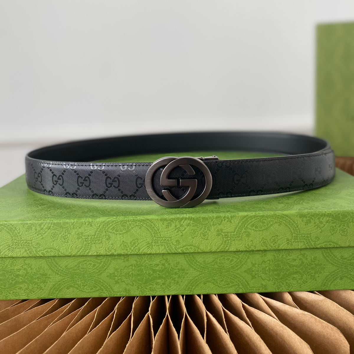 High-end 2-in-1 Gift Box Clutch Belt Belt